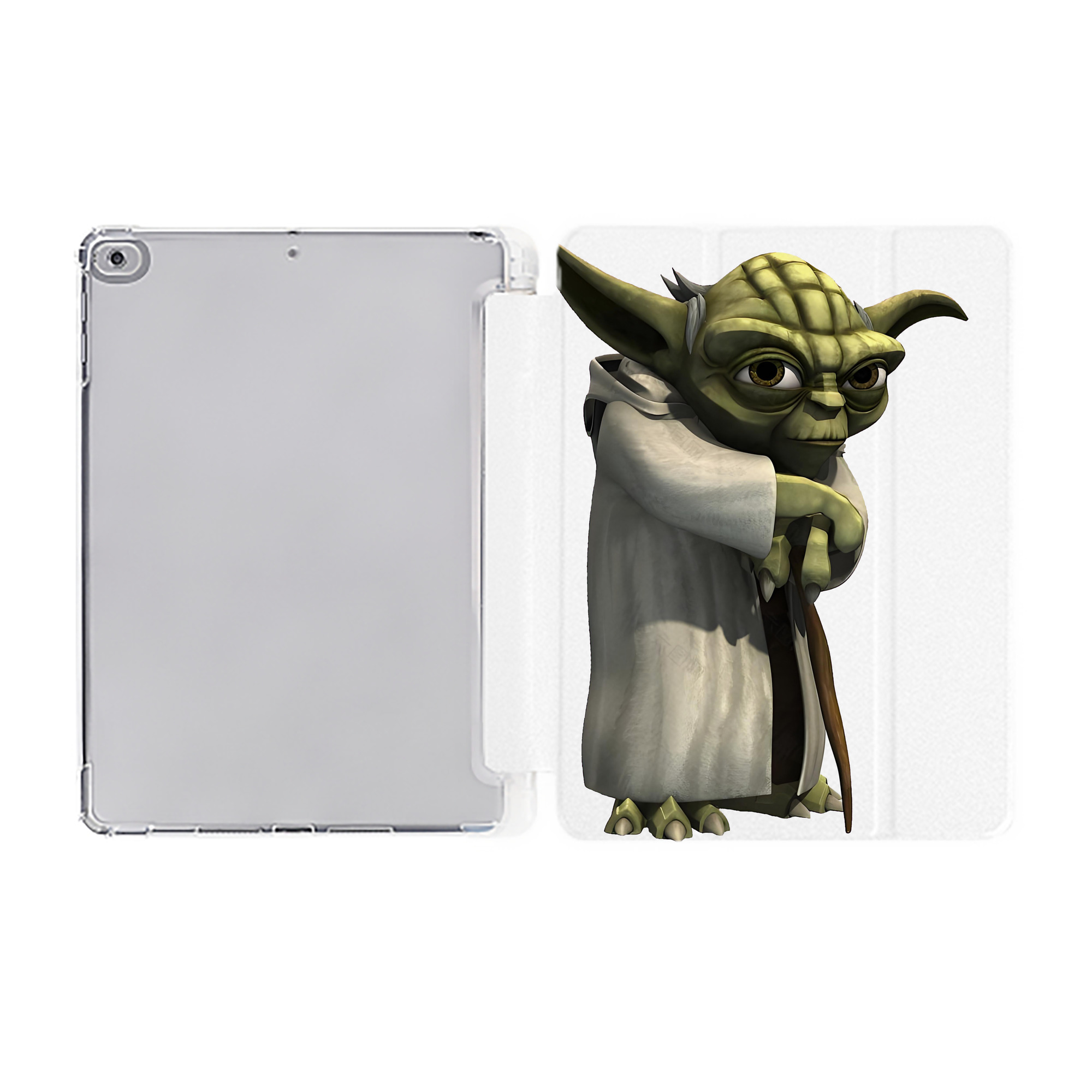 （画像用） スター・ウォーズ Star Wars IPad ケース ペン収納付き 三つ折りスタンド PUレザー×シリコン 対応機種9.5/10.5/10.9インチ